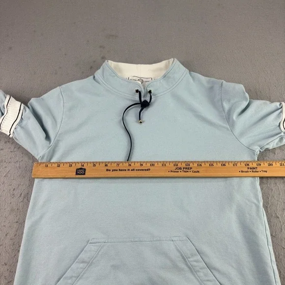 St John Sport Sweater Womens Size P (Small) Blue Pullover Pocket‎ Long Sleeve - Picture 6 of 10